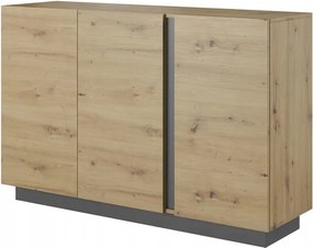 KOMODA 138 MARCO DĄB ARTISAN + SZARY GRAFIT nowoczesne meble wyposażenie