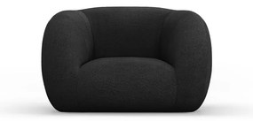 Ciemnoszary fotel z materiału bouclé Essen – Cosmopolitan Design
