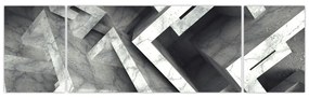 Abstrakcyjny obraz kostek (170x50 cm)