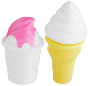 Serwis urodzinowy tort ciasteczka świeczki lody