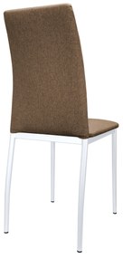 Krzesło tapicerowane ALAN stelaż biały Sawana 25