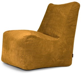 Musztardowy sztruksowy worek do siedzenia Seat Lounge – SLOWDOWN