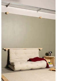 Lniana rozkładana sofa w naturalnym kolorze 135 cm Hooked – Karup Design