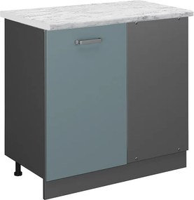 Szafka narożna niebiesko-szary 86x60x81.6 r-line
