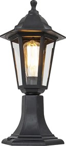 Klasyczna lampa podłogowa zewnętrzna czarna 42,2 cm IP44 - New Haven