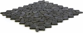 Mozaika kamienna z andezytu Garth na siatce ciemno szara 1 m2