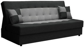 Wersalka rozkładana czarny + popielaty D9-Z65