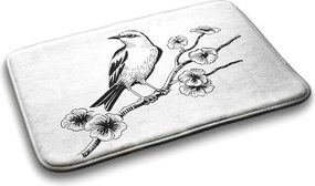 Dywanik do łazienki Dywanik do łazienki Ptak na drzewie