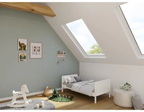Białe łóżeczko z litego drewna 70x140 cm Alkmaar – Germania