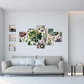 Obraz - Sukulenty (125x70 cm)