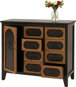 Komoda aptekarska MCW-O63,  korpus czarny