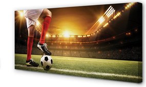 Zdjęcie na płótnie Kontrola Piłki Na Stadionie