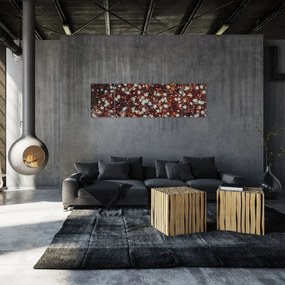 Obraz kwiatu niezapominajki (170x50 cm)