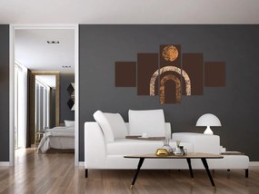 Obraz - Pomarańczowe łuki N⁰1 (125x70 cm)
