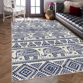 Niebieski dywan odpowiedni do prania 160x230 cm Elephant – Mila Home