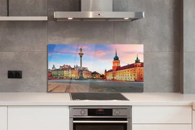 Panel Szklany Świt nad Warszawskim Starym Miastem