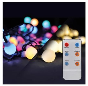 Solight 1V09-RGB - LED RGB LED RGB Ściemnialny łańcuch świąteczny zewnętrzny 25 m 200xLED/230V + pilot