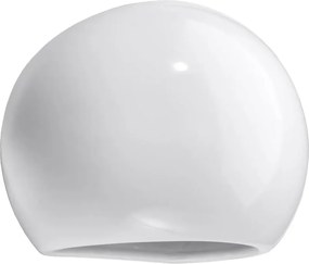 Ceramiczny okrągły kinkiet biały połysk - S486 R9-L20
