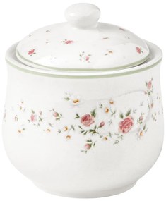 Biała porcelanowa cukierniczka Brandani Nonna Rosa