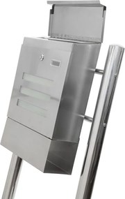 Skrzynka na listy stojąca ze stali nierdzewnej 120 cm