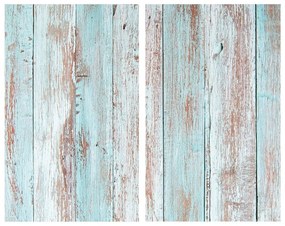 Płyty ochronne na kuchenkę ze szkła hartowanego zestaw 2 szt. 52x30 cm Blue Wood – Allstar