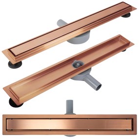 Odpływ Liniowy REA Neox pro brush l. copper 60