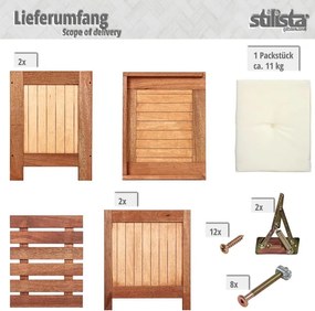 Skrzynia ogrodowa, kufer z poduszką 43 x 55 x 62 cm