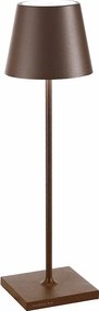 Lampa stołowa LED Poldina Pro Corten, ładowalna, ściemnialna, IP65, czas pracy 12h