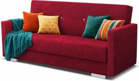 Czerwona pikowana wersalka do salonu A5-G13