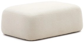 Kremowy puf z materiału bouclé Martina – Kave Home