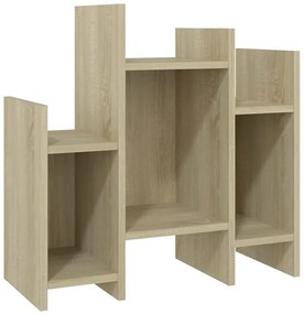 Geometryczny regał otwarty z 8 półkami dąb sonoma L3-R22
