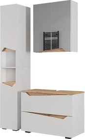 Zestaw mebli łazienkowych biały 80x35x57.5 marelle