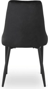 Zestaw Stół Okrągły Rozkładany HARRY 102-142 cm Dąb Artisan/Czarny i 4 Krzesła Tapicerowane BARI Czarne