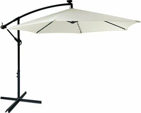 Avenberg Duży parasol z regulacją nachylenia Sunny LED 300, beżowy