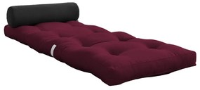 Bordowy materac futon 70x200 cm Wrap Bordeaux/Dark Grey – Karup Design