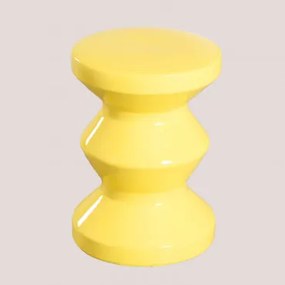 Okrągły Stolik Pomocniczy Ø35 Cm Z Ceramiki Bolöh Amarillo Neón - Sklum
