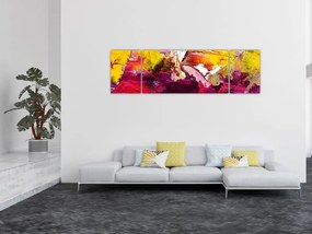 Obraz abstrakcji - malarstwo (170x50 cm)