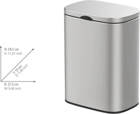 Wenko Kosz na śmieci ścienny Sare 5 l, stal nierdzewna