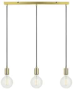 Złota lampa wisząca Markslöjd Sky Three