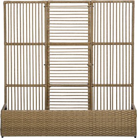 Outsunny Solidny Kwietnik z Rusztem - Odporny na Warunki Atmosferyczne, Piaskowy, 103x103x29cm