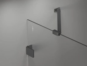 Mexen Lunar drzwi prysznicowe uchylne prawe 80 cm, transparent, gun metal - 834-080-000-95-00-P