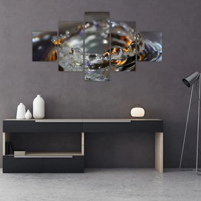Obraz bransoletki z kropel wody (125x70 cm)