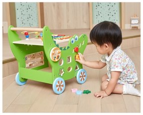 Viga drewniany pchacz edukacyjny krokodylek 12w1