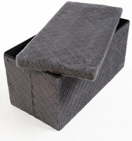 Pufa do przechowywania Dico 76 cm aksamitna