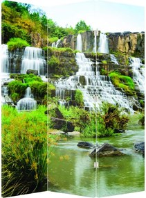 Parawan - Wodospady z zielonym (126x170 cm)