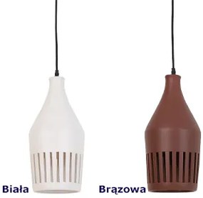 Ceramiczna lampa wisząca Elda - brązowa