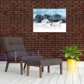 Obraz malowanych koni (70x50 cm)