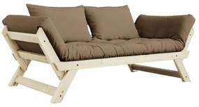 Sofa rozkładana z brązowym pokryciem Karup Design Bebop Natural/Mocca