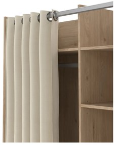 Beżowo-naturalna szafa w dekorze dębu 100x160 cm Kit – Tvilum