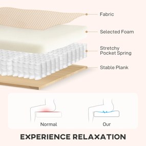 HOMCOM Regulowana sofa rozkładana, narożna sofa dla gości z funkcją łóżka, schowek, poduszki, do salonu, pokoju gościnnego, beżowy